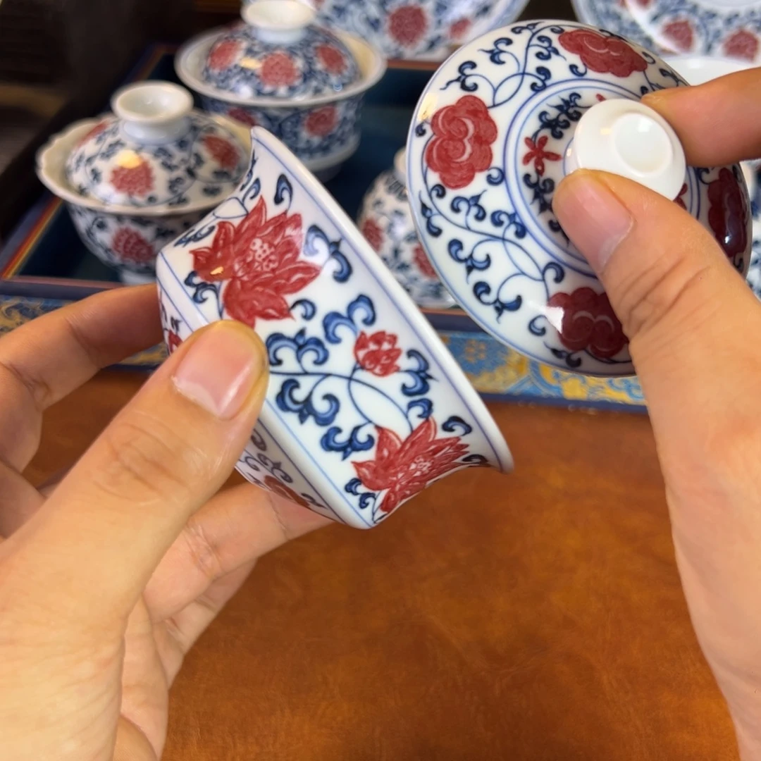 摆件景德镇陶瓷茶器百宝箱