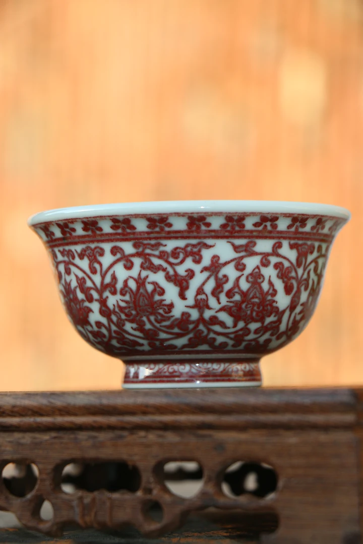 省级非遗毛仔柴窑！釉里红压手杯，握一方千年雅韵茶杯品茗杯陶瓷