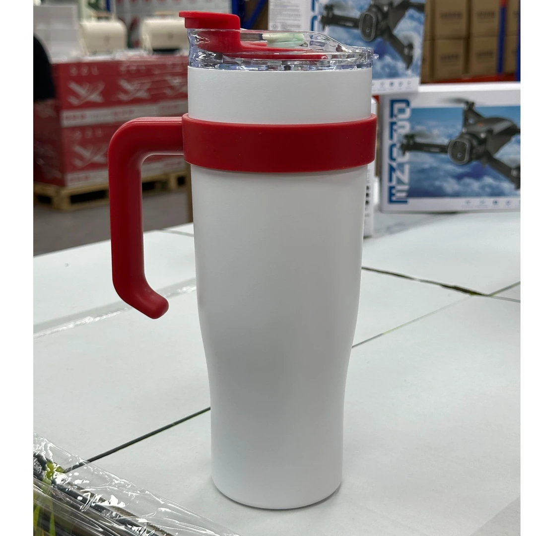 【主播专属】冰霸杯高颜值巨无霸手柄吸管保温杯颜色随机