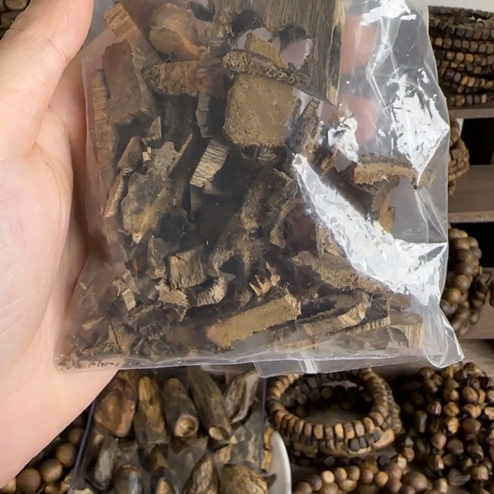 珠串奇楠沉香高油车珠碎料21克➕