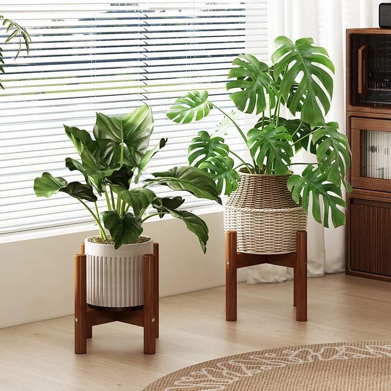 花架落地北欧十字花架阳台客厅鱼缸花盆植物绿萝多肉盆栽架花架子