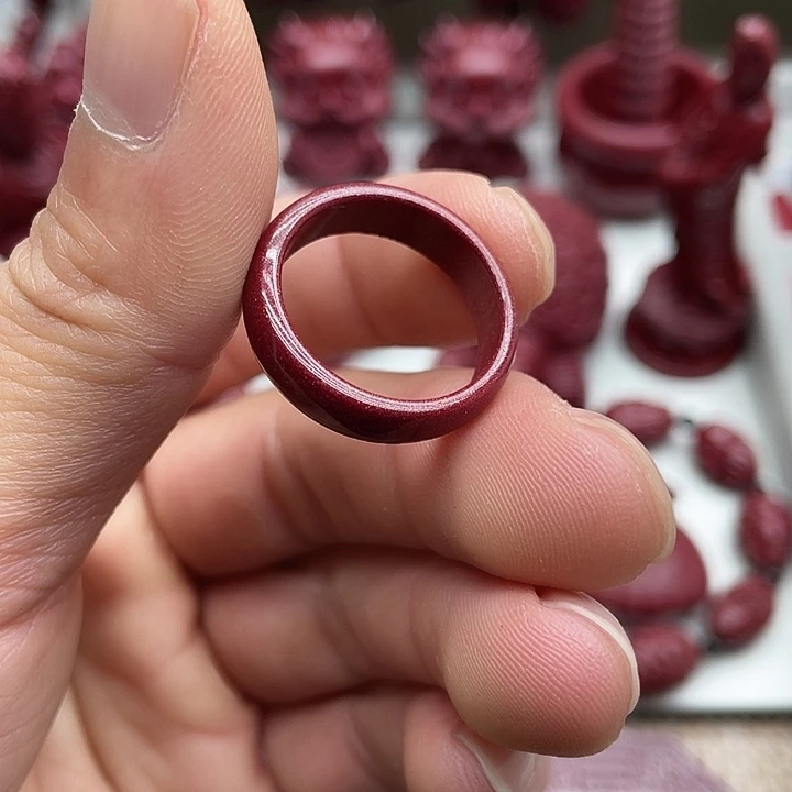 天然辰砂紫金砂18.7戒指