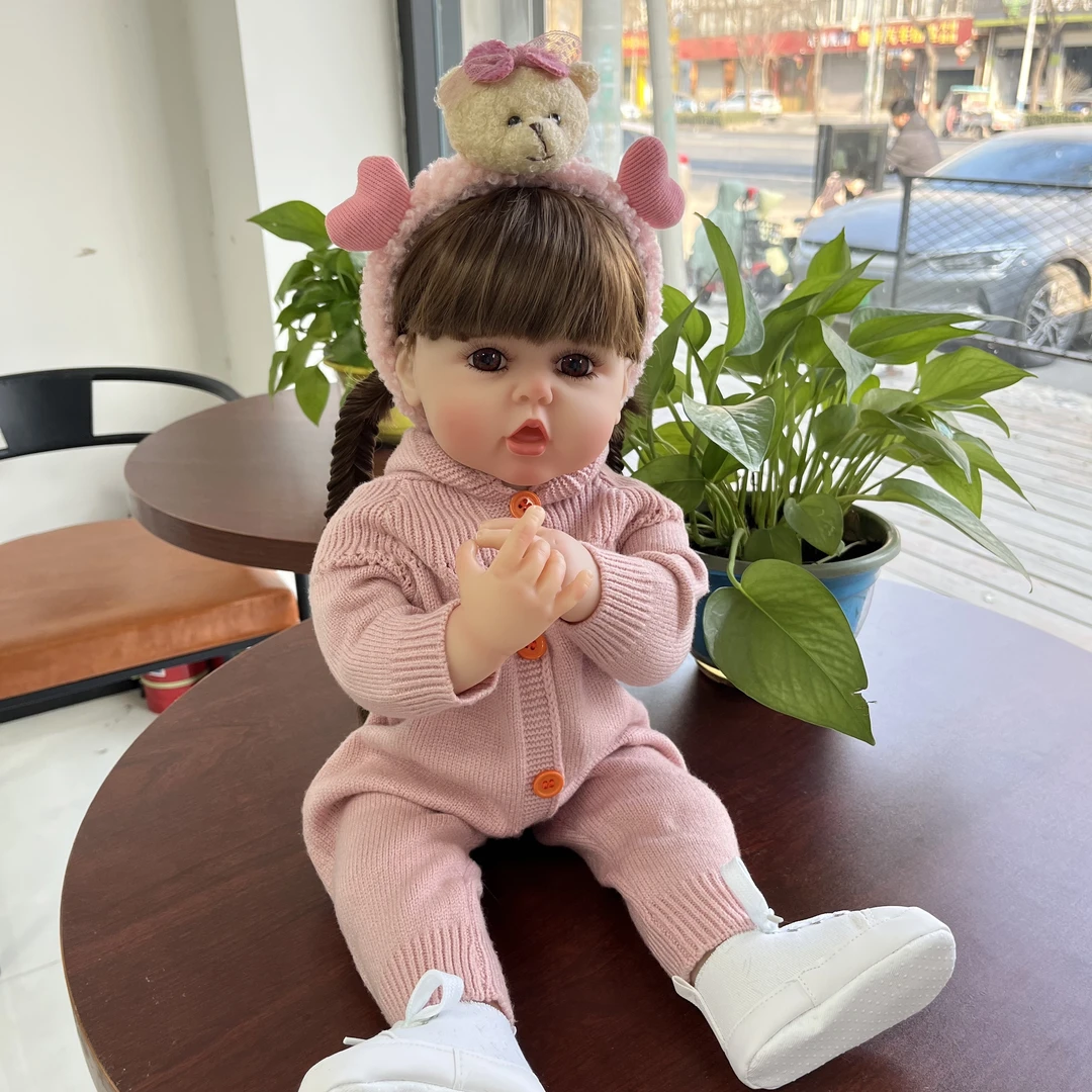 朵朵小公主55cm左右3D高彩青筋血管全搪胶水洗陪伴小礼物