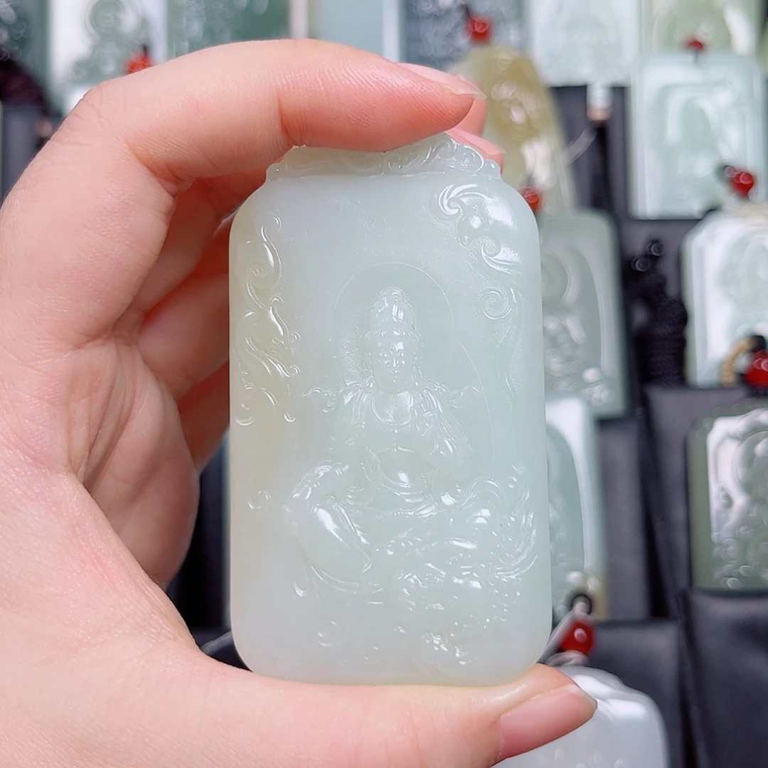 和田玉未镶嵌挂件