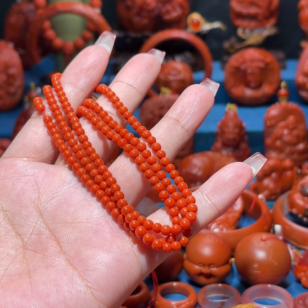 未镶嵌雕刻南红玛瑙