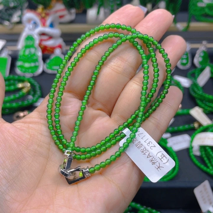 翡翠未镶嵌颈饰项链3