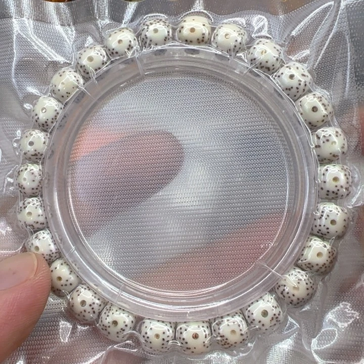 星月菩提手串30原脂白星月菩提单圈0.9