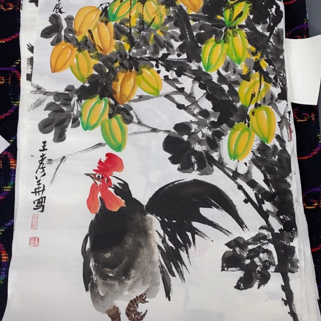 国画国画花鸟四尺琪