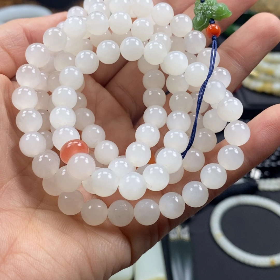 和田玉手串未镶嵌