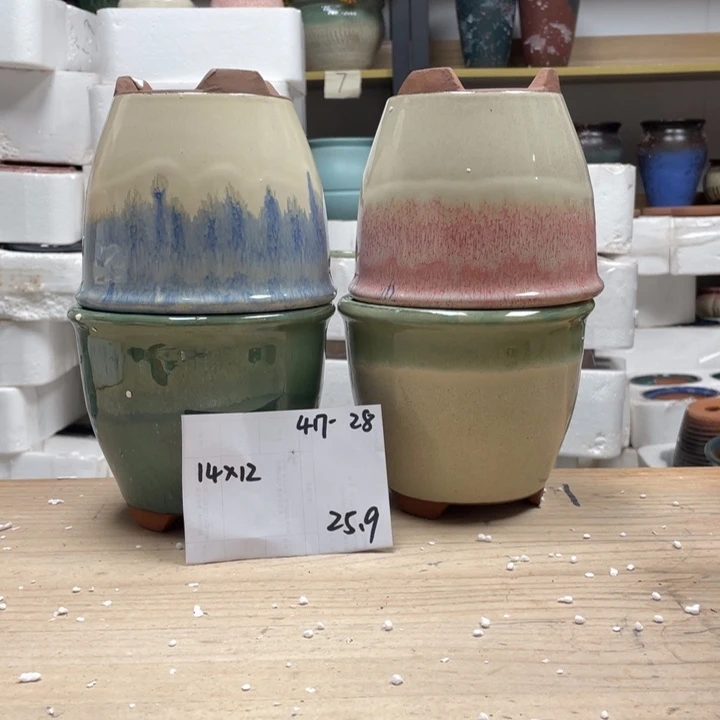 紫砂花盆多肉陶土花盆微瑕28