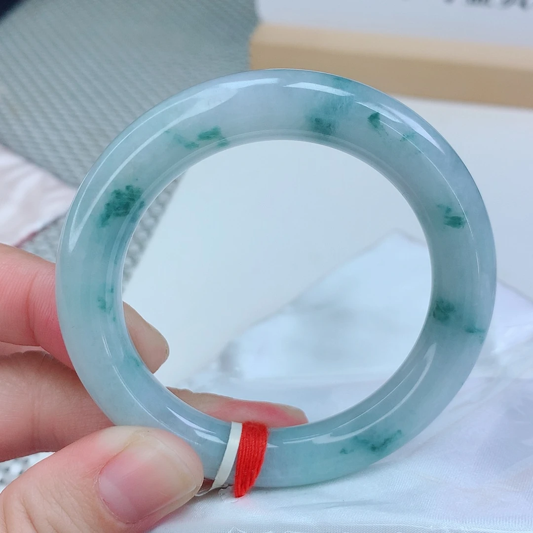 翡翠未镶嵌手镯54圈口