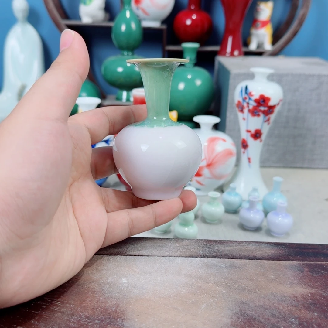 陶瓷手工小花器摆件