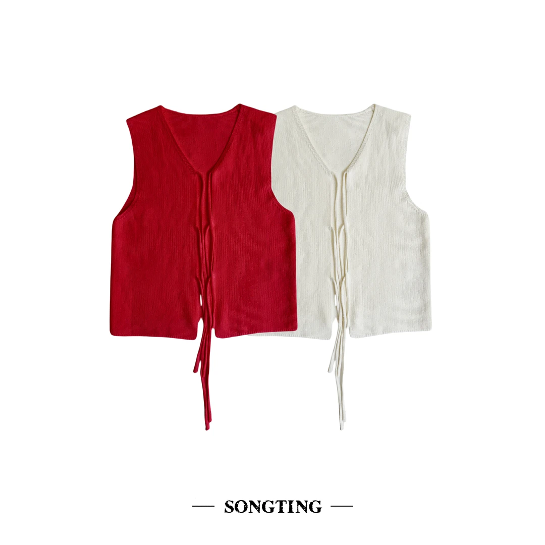 SONG TING｜度假系列系带清凉干爽开衫马甲