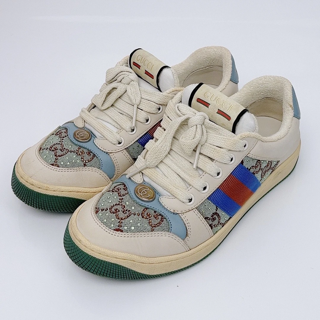 99新 GUCCI/古驰 36码/亮钻小脏鞋/98新/ff1972