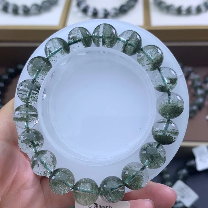 未镶嵌手链水晶绿幽灵