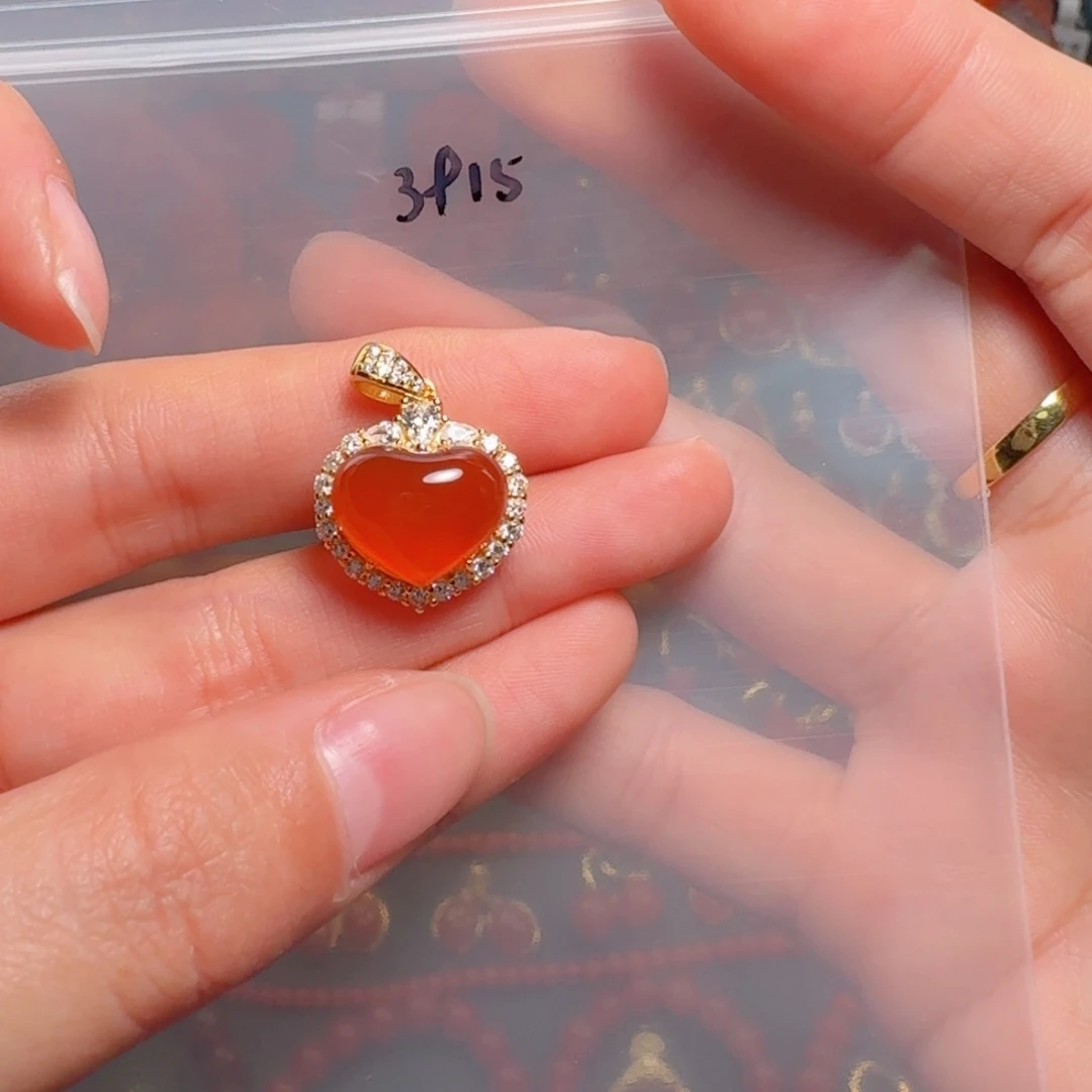 南红玛瑙南红银S925镶嵌