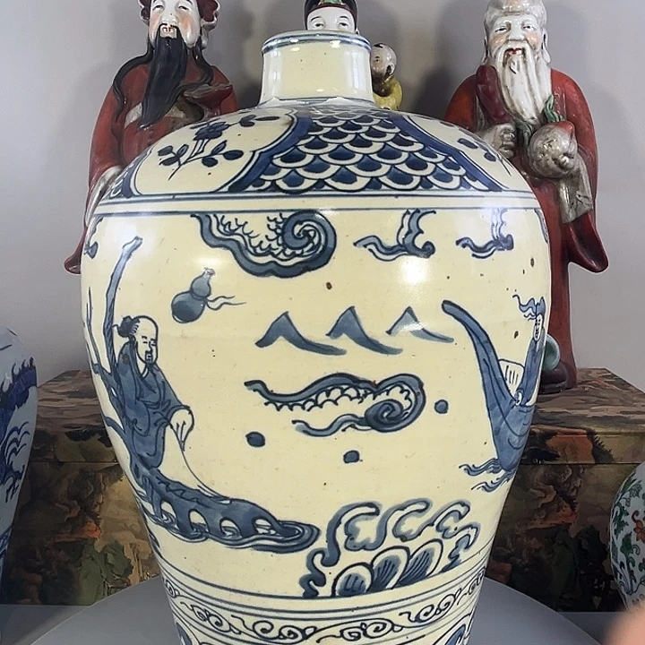 瓶青花人物故事梅瓶