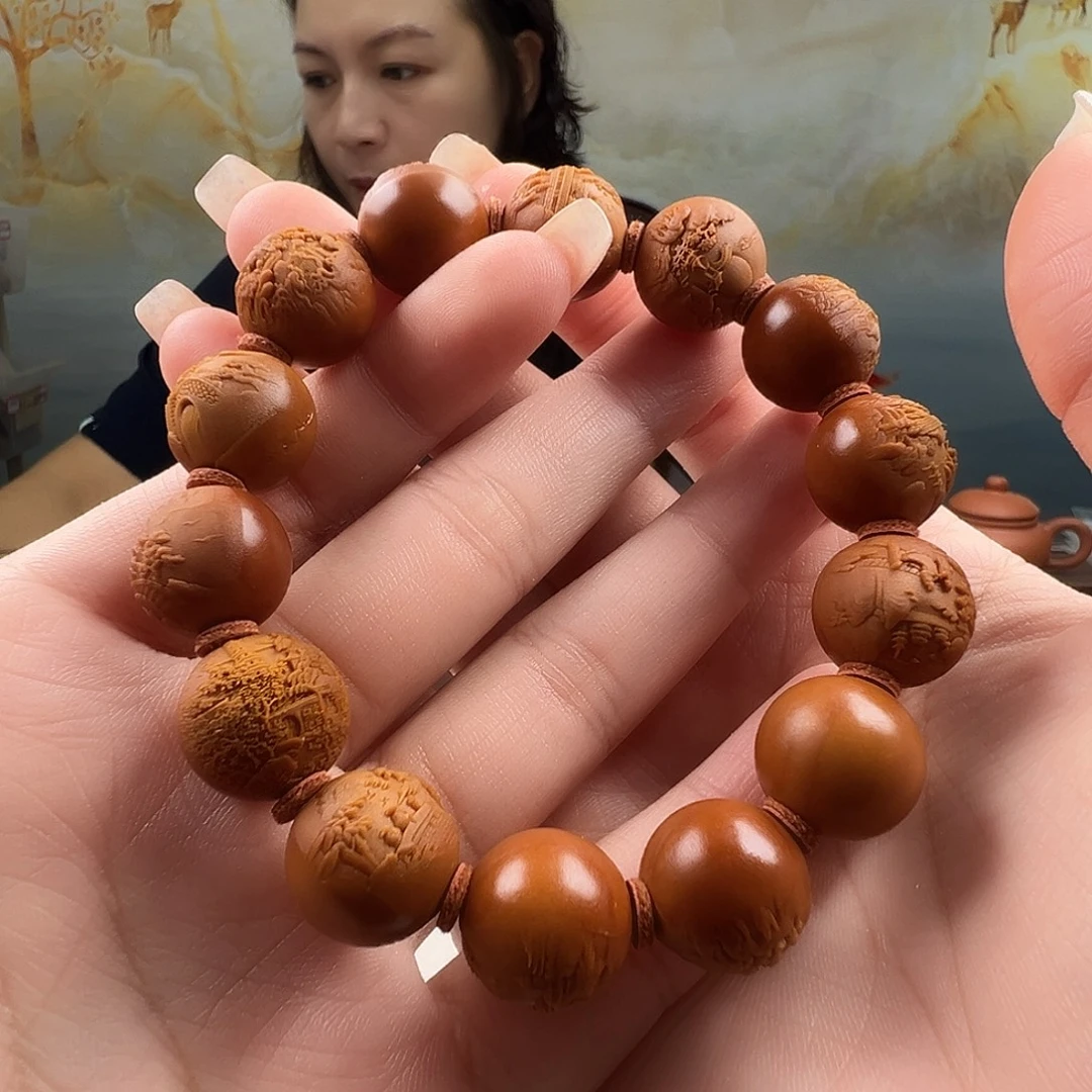 春***实橄榄核吊坠橄榄核