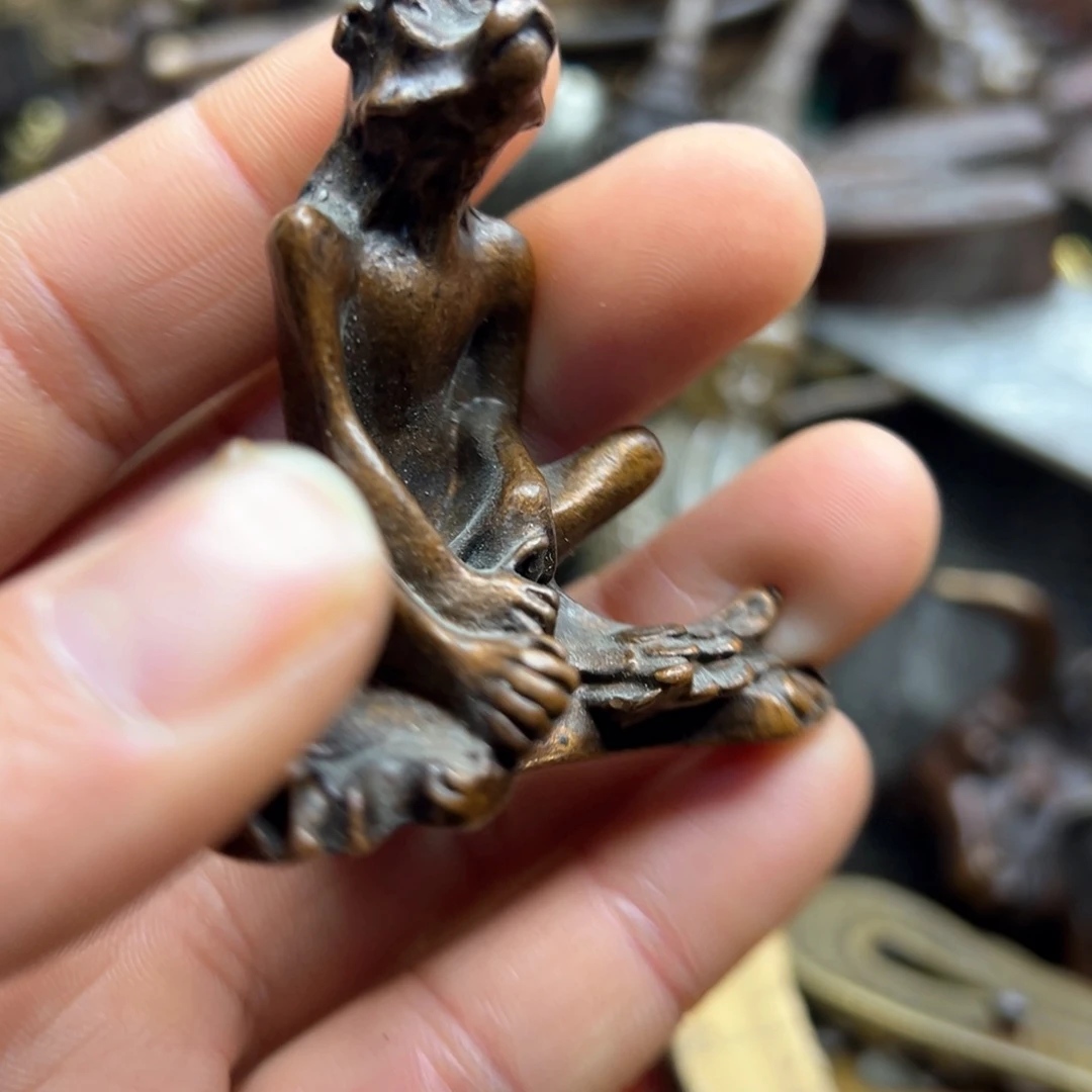 铜摆件欢迎欢迎你