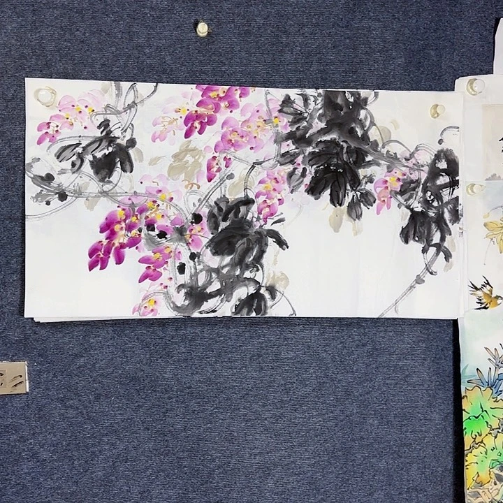 国画国画花鸟画作品