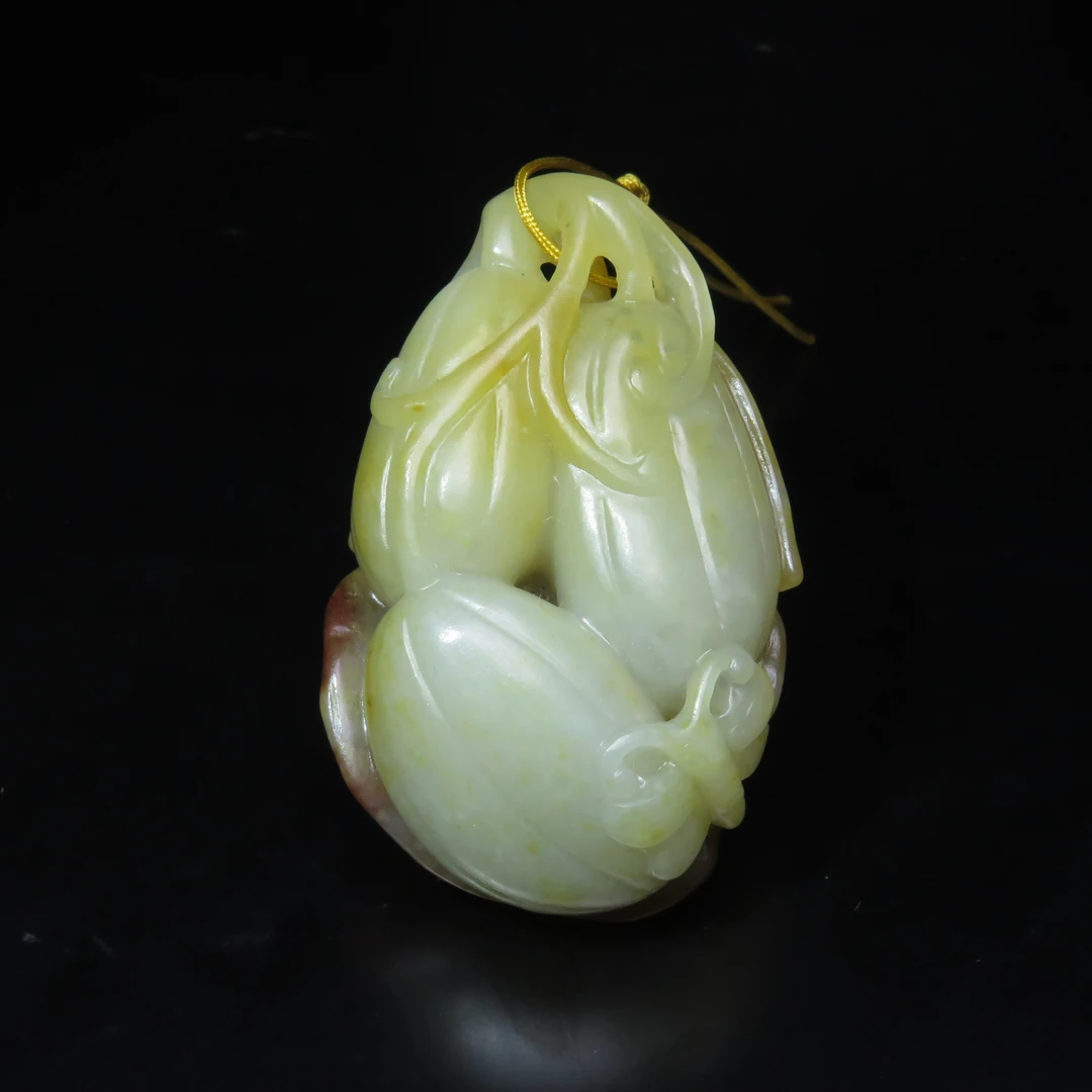 晚清福瓜玉佩/MZ383143/和田玉/民族文物