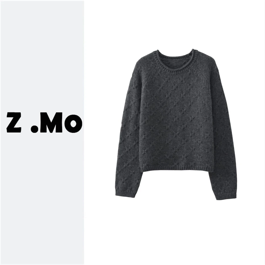 【定制&粗针克罗心毛衣】冬季新款毛衣气质高知女性羊毛衫