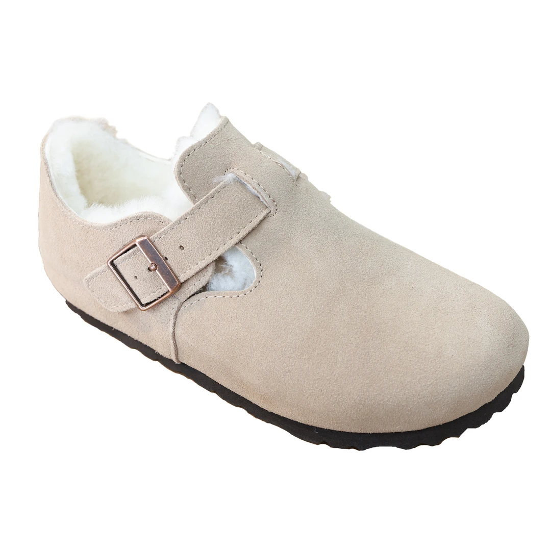 【老三家】加绒勃肯鞋时尚保暖百搭