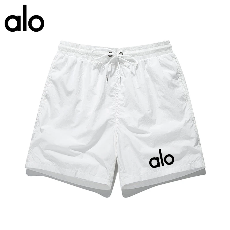 alo一折专区透气短裤冰丝凉感速干运动裤子大码短裤男女跑步裤衩