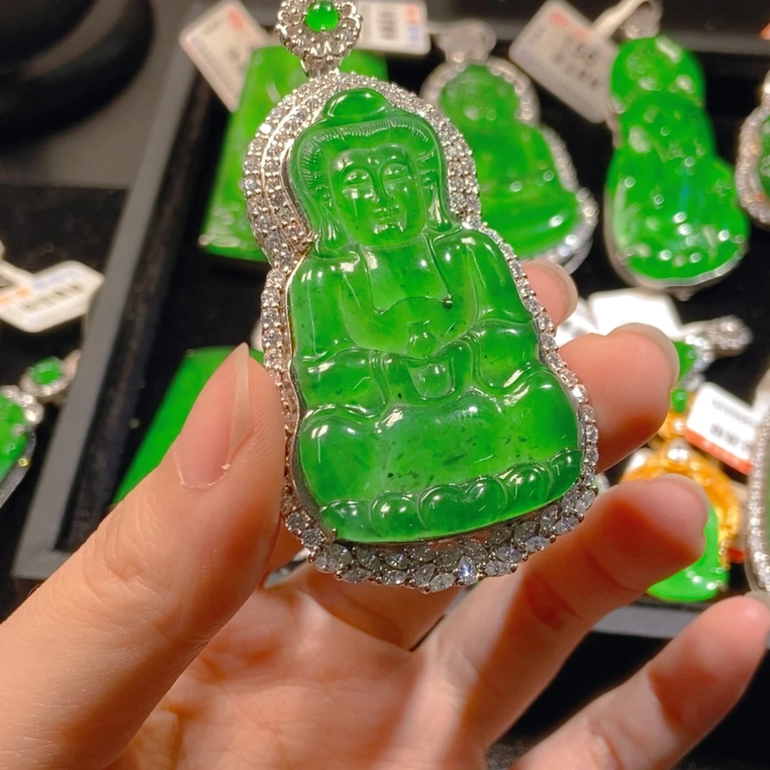 翡翠未镶嵌吊坠(不含链)