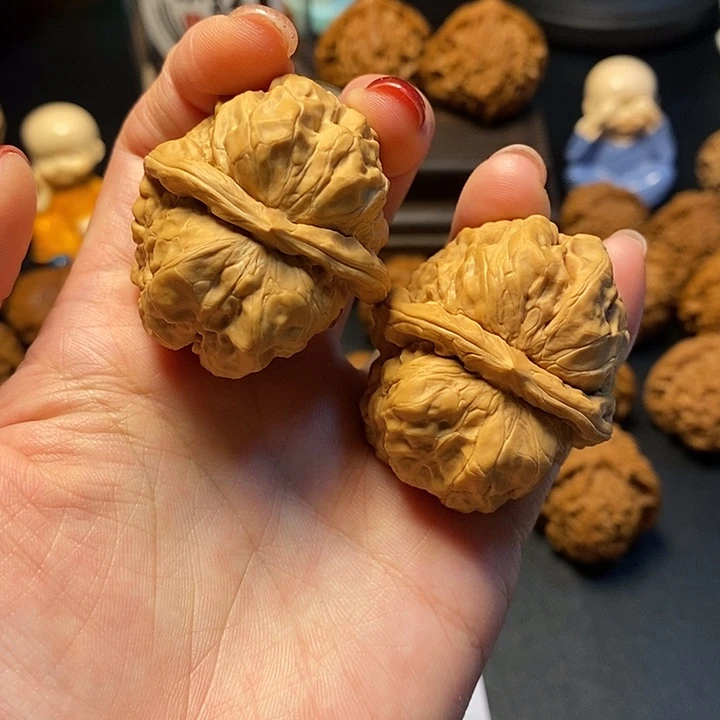 文玩核桃把件9号蛤蟆头37尺