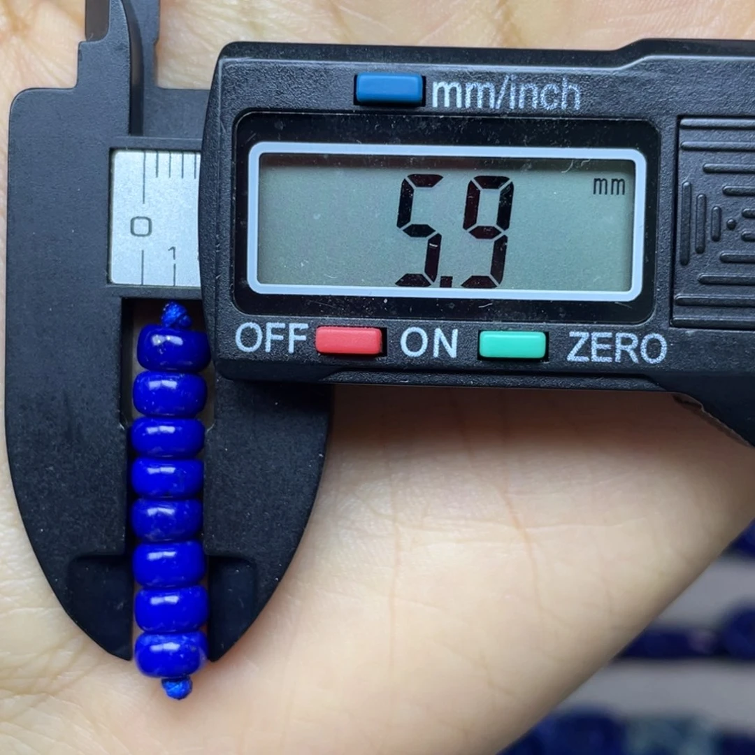 青金石未镶嵌5mm隔片配饰