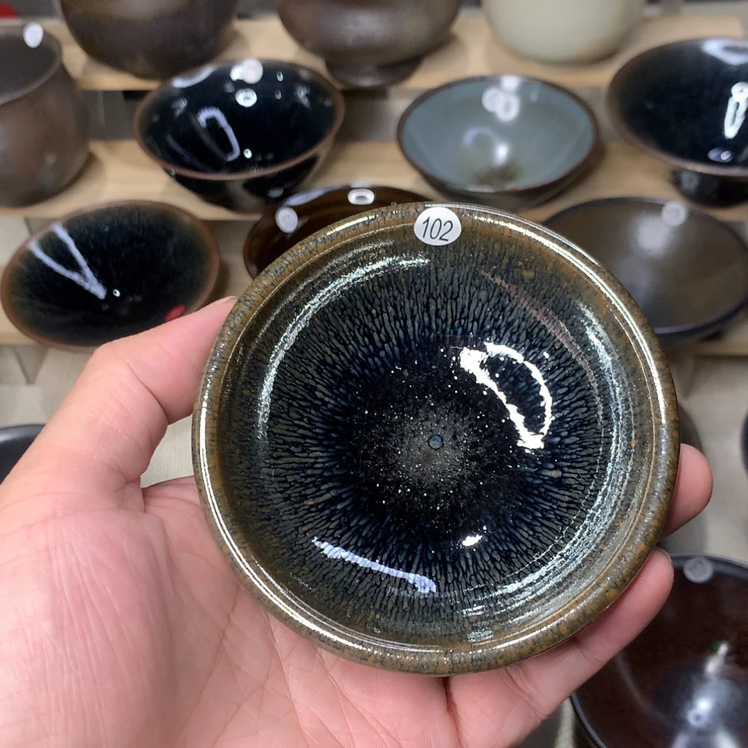 茶盏102 原矿草木灰釉建盏主人杯