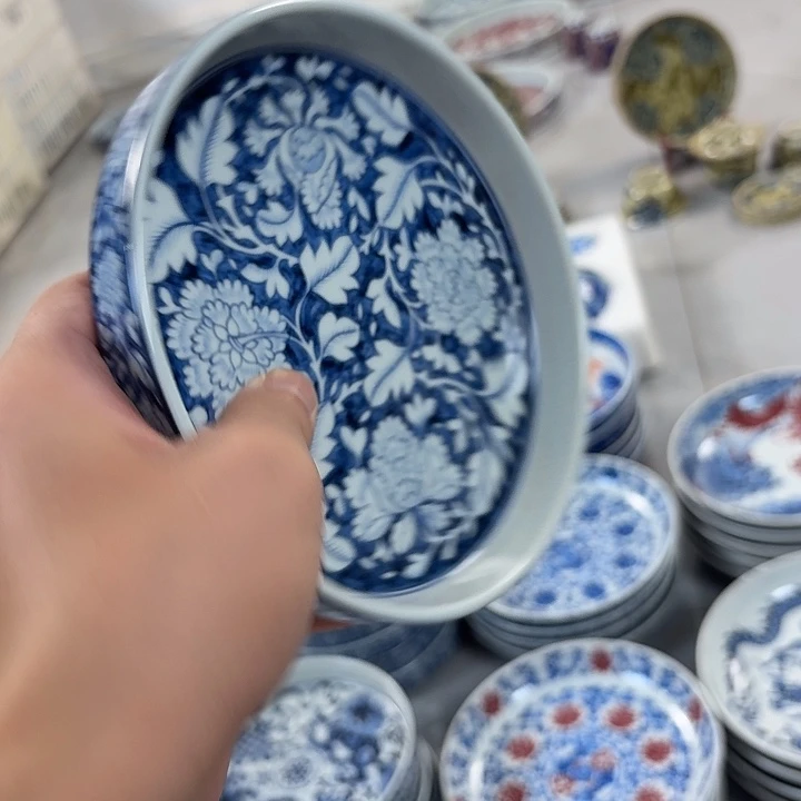 瓷片青花国色天香大胡乘景德镇