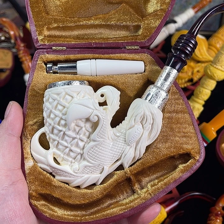 海泡石烟斗大号军插龙蛋特价