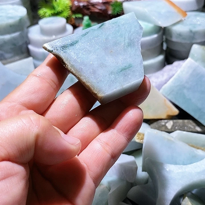 翡翠散珠边角料124