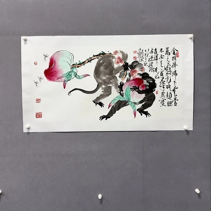 国画亲笔手绘放心去藏