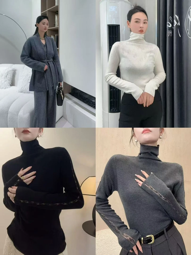 【集合编号K203-K245】轻奢休闲简气质时尚百搭针织毛衣-0122