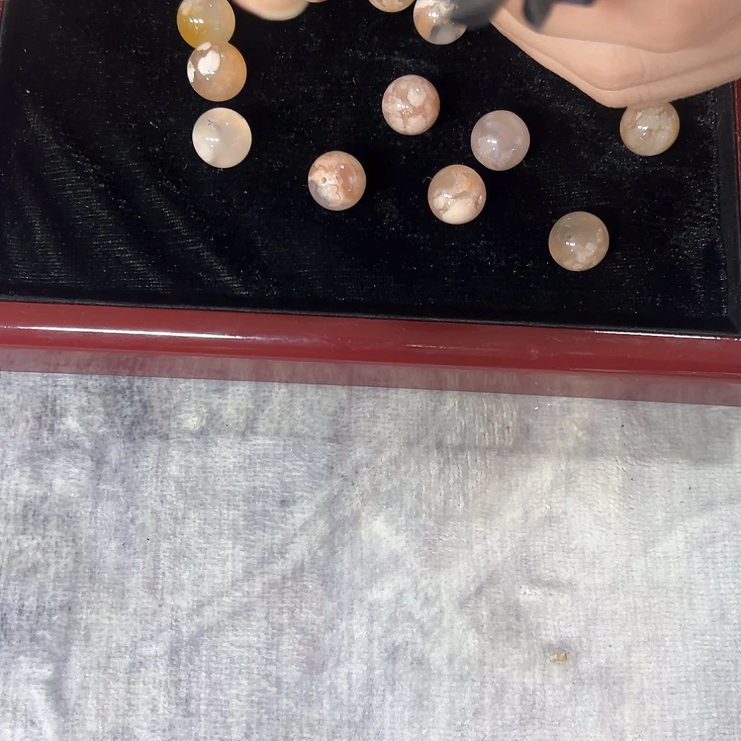 玛瑙/玉髓未镶嵌樱花玛瑙单珠A13mm