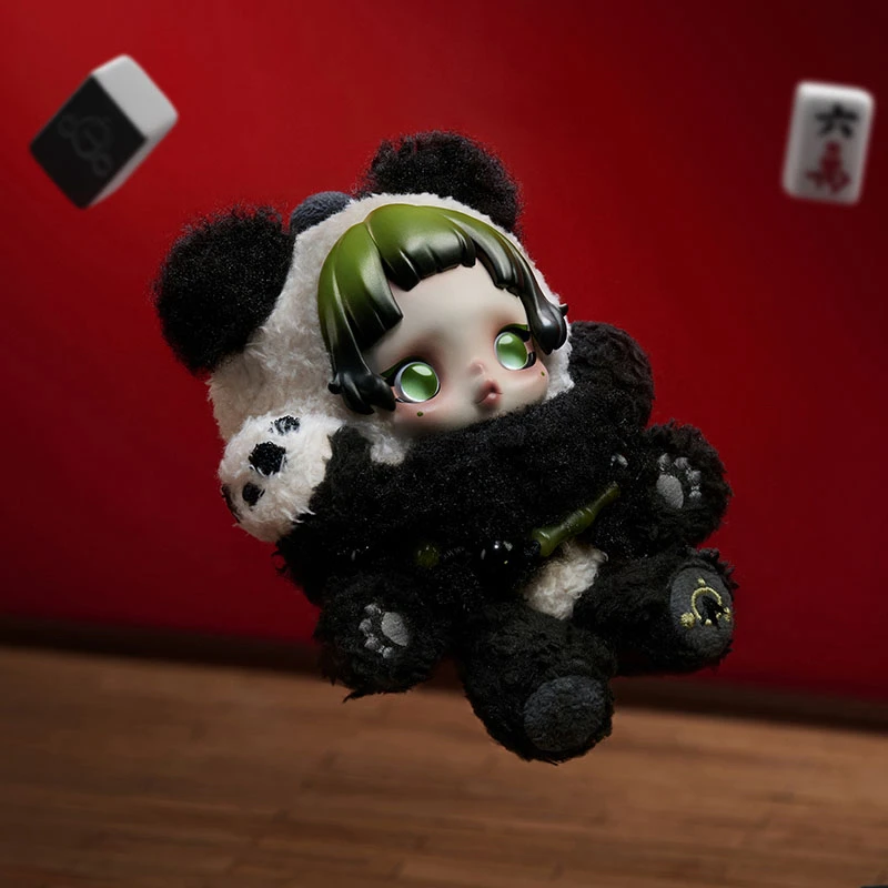 SKULLPANDA熊怠怠表演毛绒吊卡