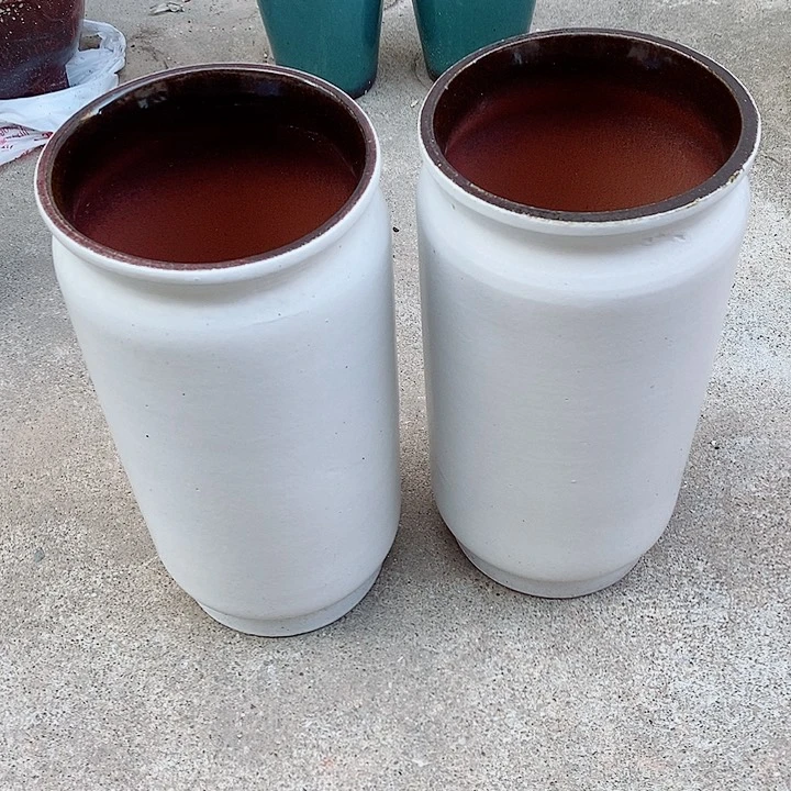 紫砂花盆瑕疵口15高31