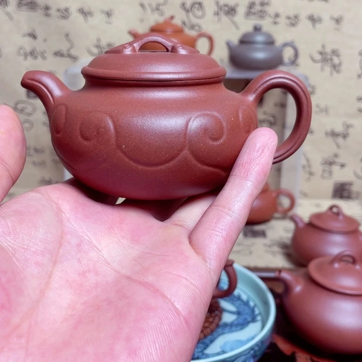 仿古如意紫砂壶容量170左右