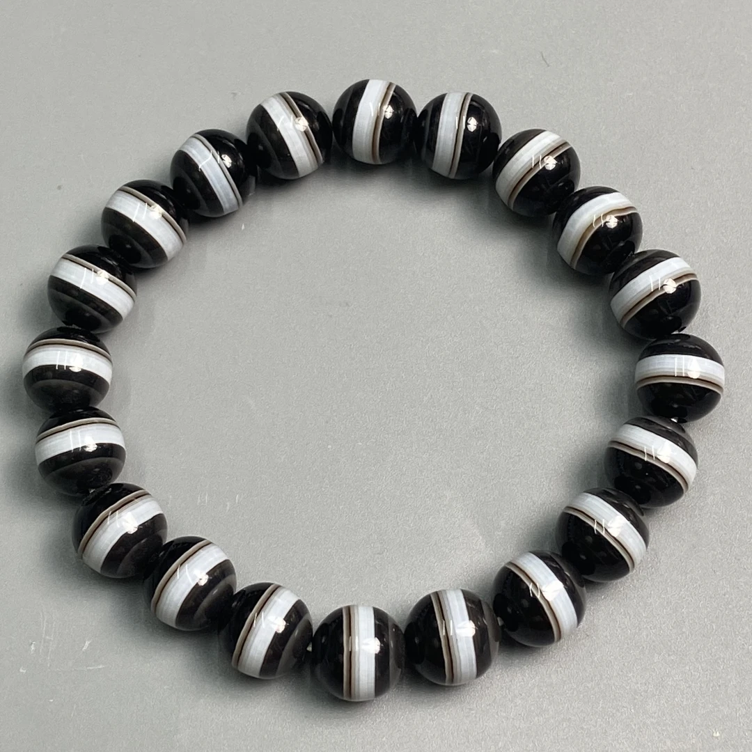 06天然一线圆款药师玛瑙手串 10mm