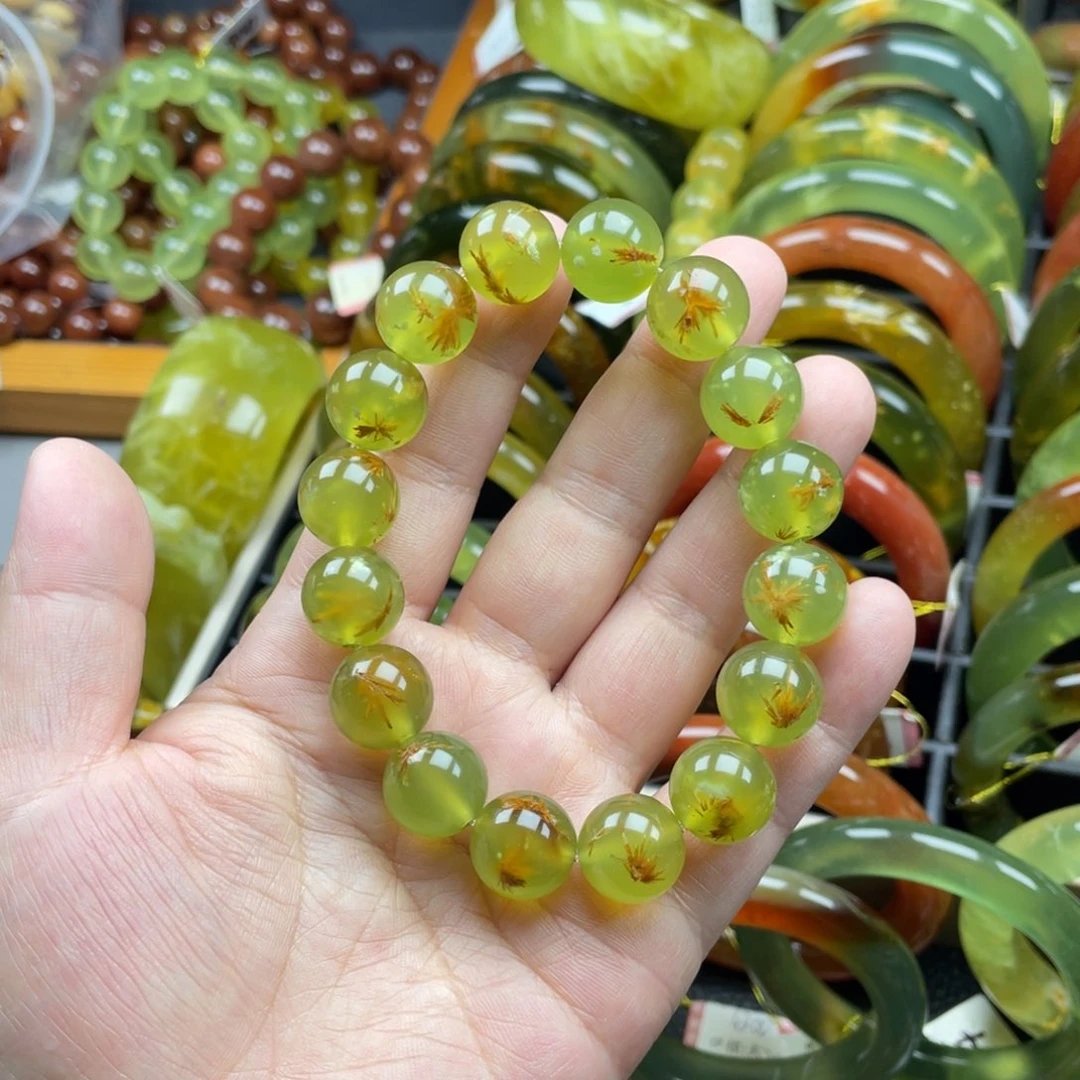 未镶嵌蛇纹石玉手链