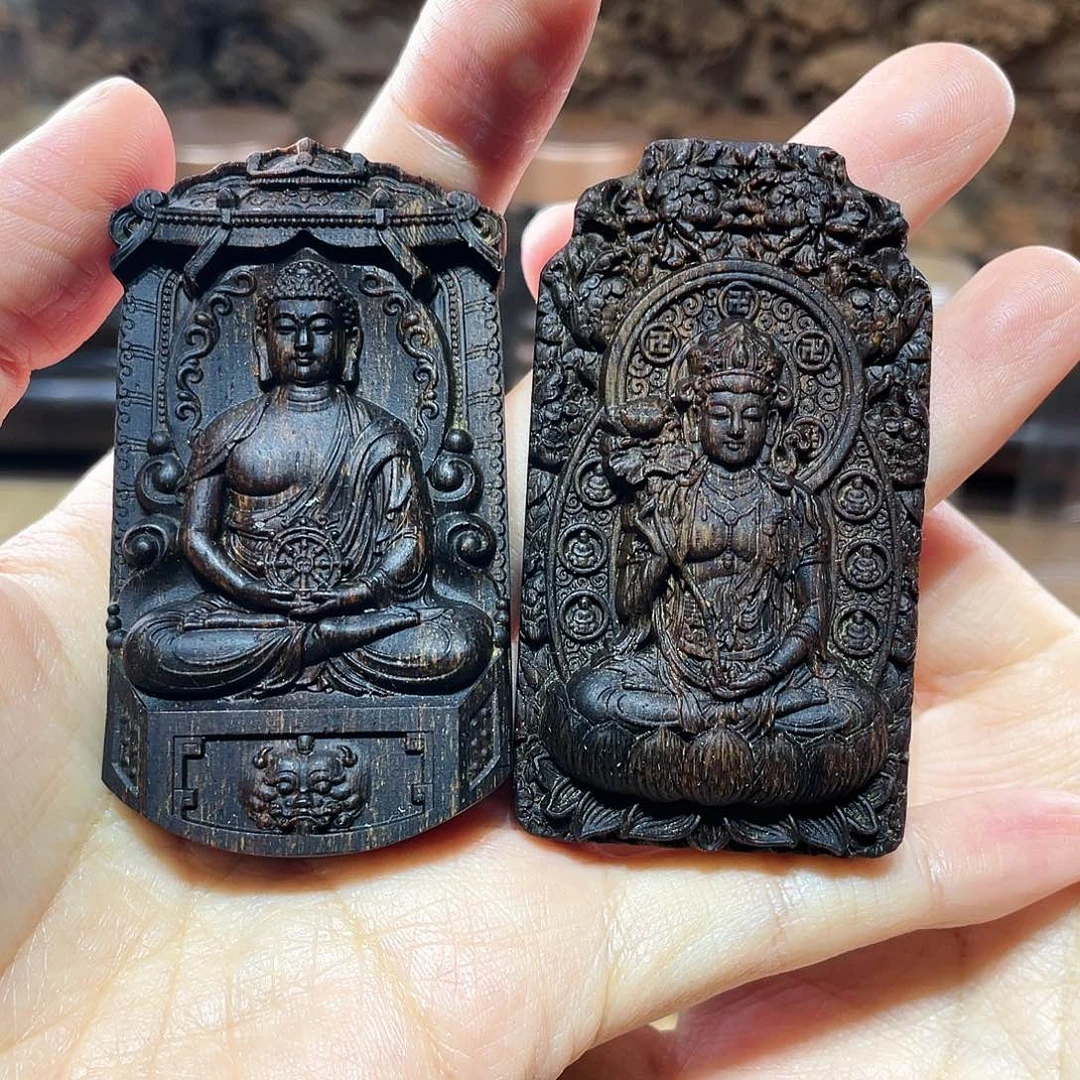 【闪购商品】沉香木吊坠披****来越南富森红土沉香