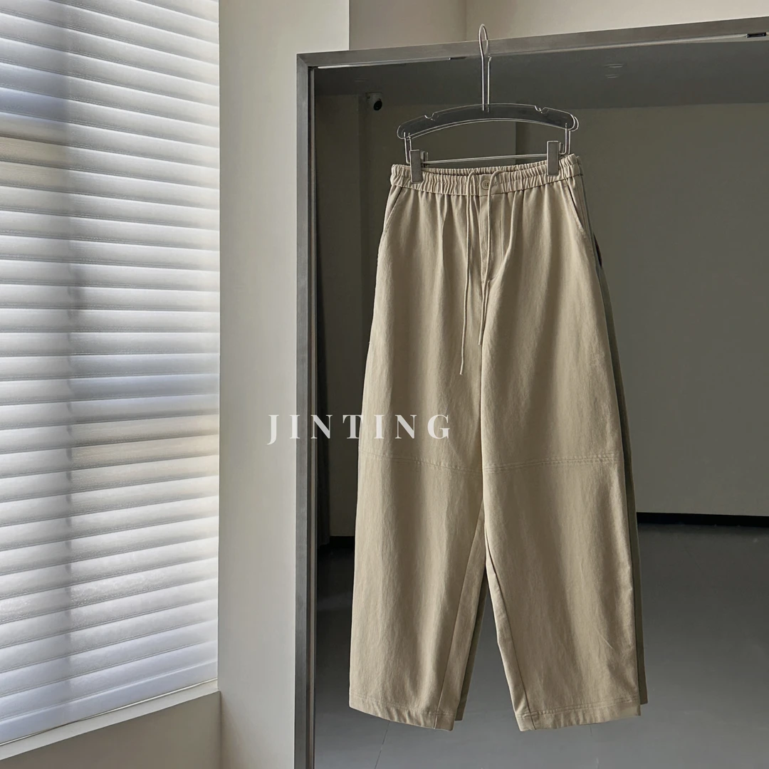 今婷【升级大气球】夏季时尚设计感纯色透气松紧腰长裤-M25318301