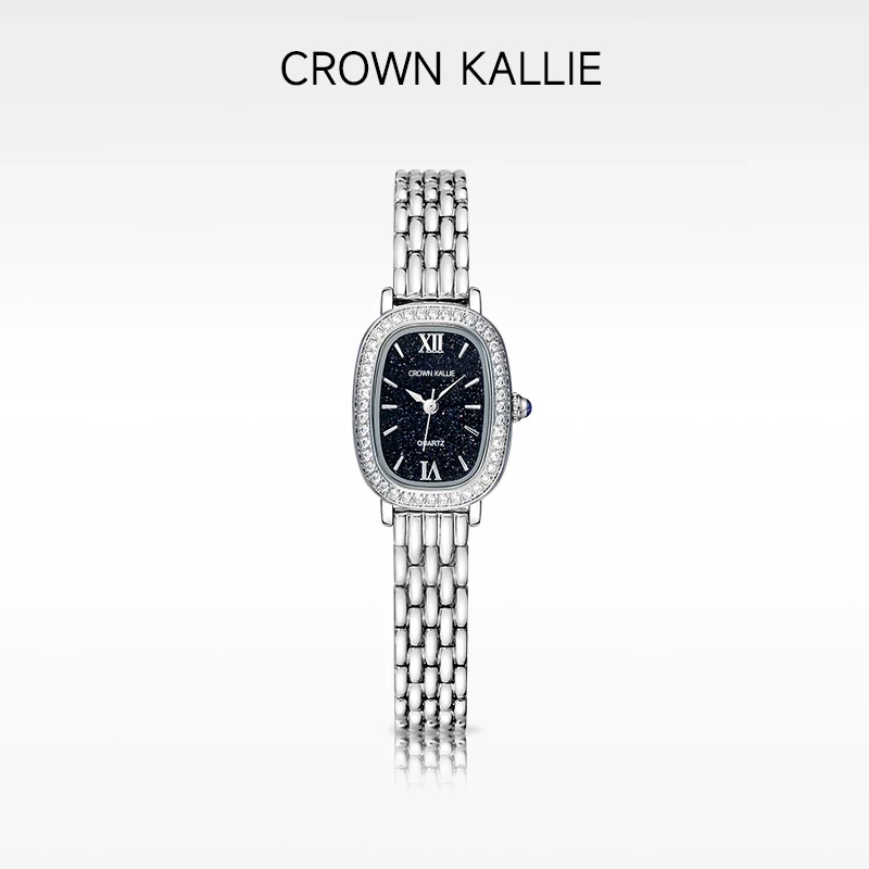 Crown Kallie【可可女士】满天星系列设计感镶钻女款腕表ck8115