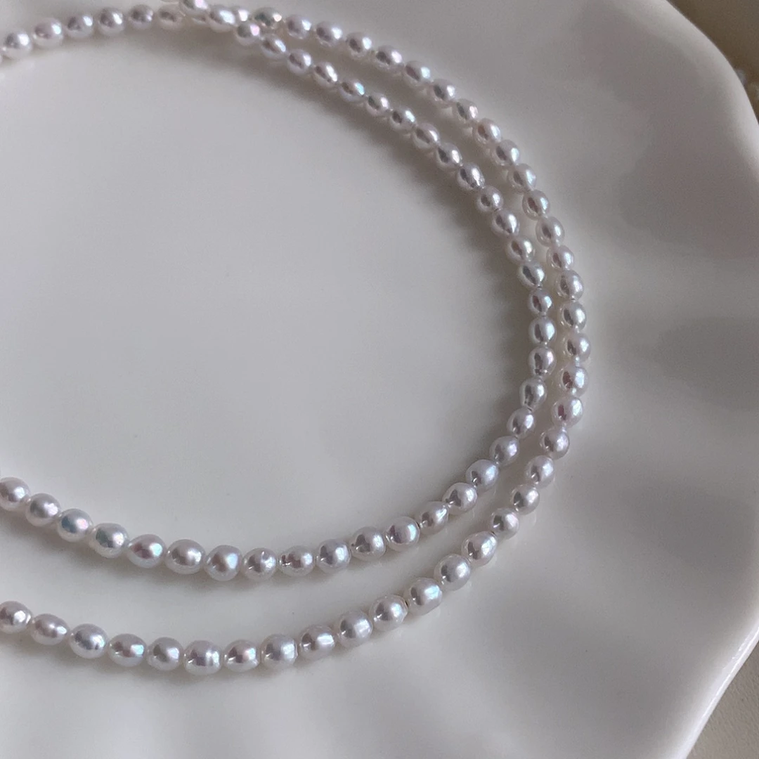 小***鱼银S925镶嵌颈饰淡水珍珠