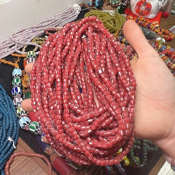 玻璃颈饰新品楼兰琉璃珠一把10条17号