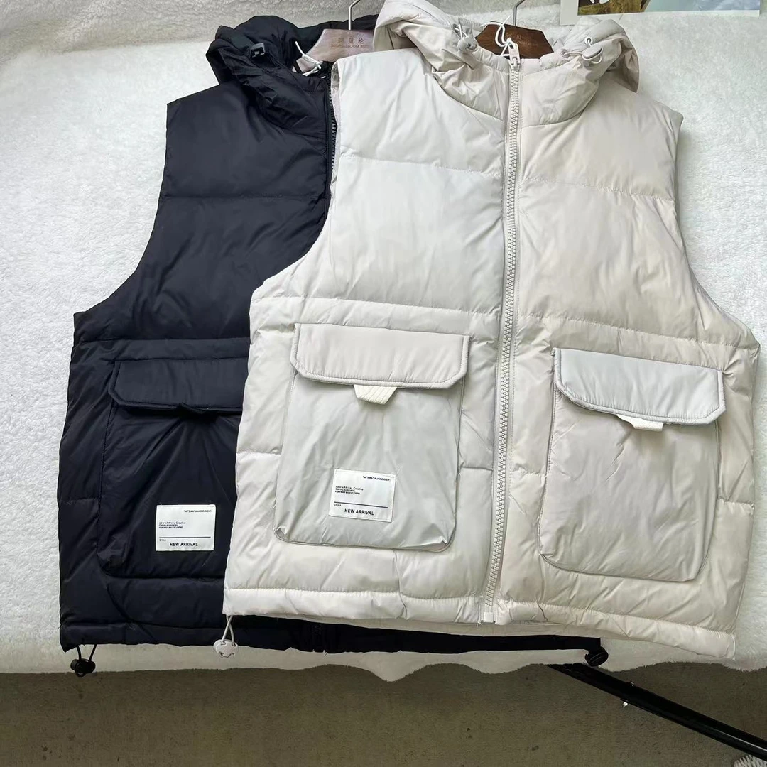 秋冬季时尚休闲百搭抗寒保暖连帽保暖羽绒马甲C9399