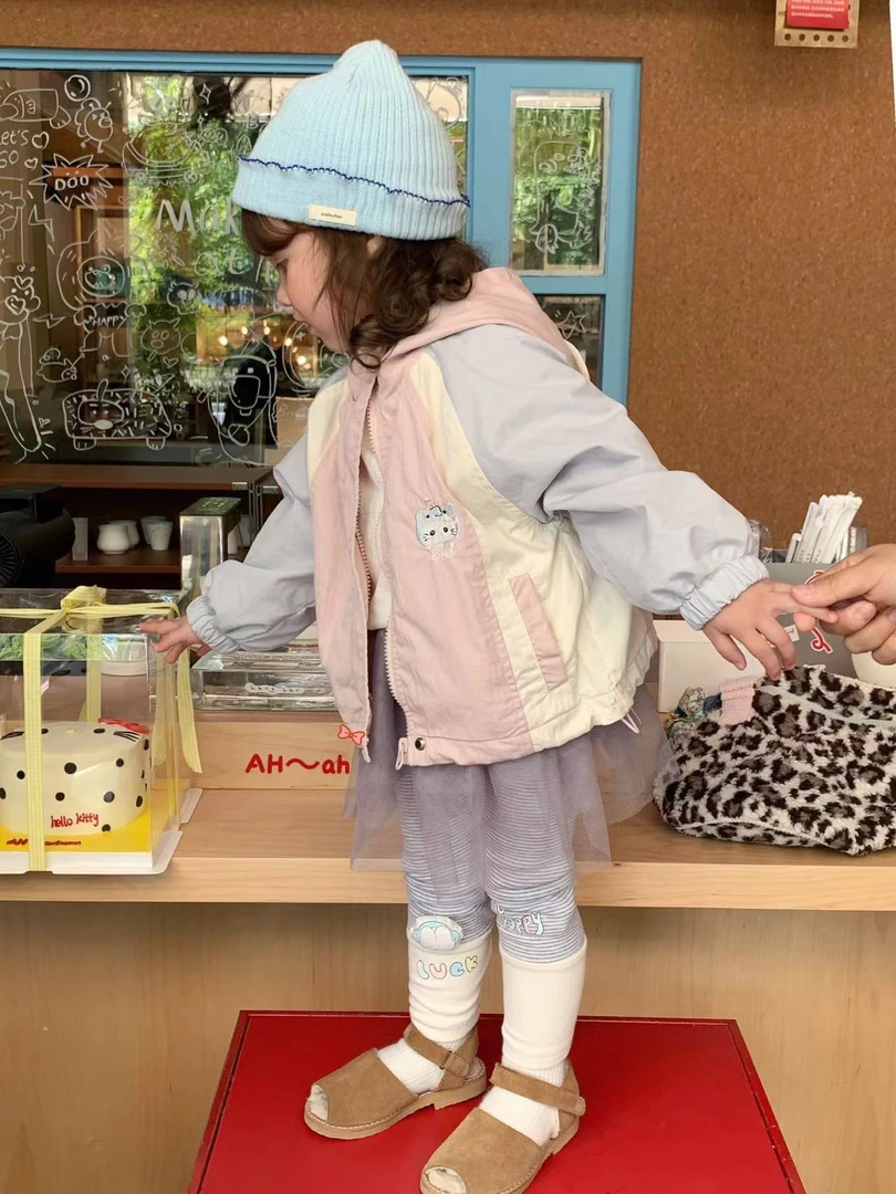 女童粉色卡通连帽外套（AH-3892-秋A）汉服